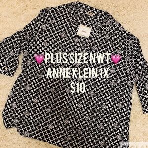 🌹NWT PLUS SIZE ANNE KLEIN BLOUSE 1X🌹